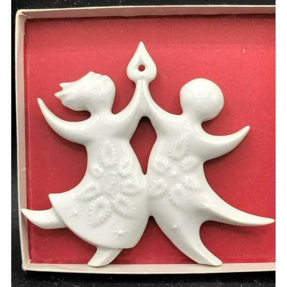 Haviland Limoges Dancing Angels 1971 Christmas Ornament Jean Jacques Prolongeau - Picture 4 of 9